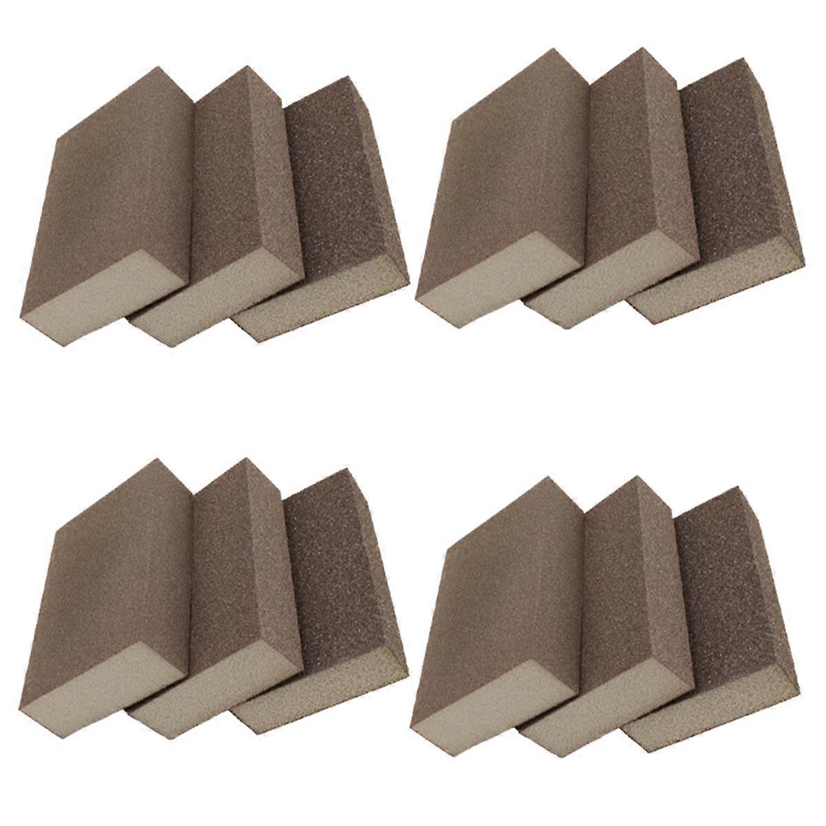 Sponge Sand Block for Polishing Wood Furniture, Redwood Jade,