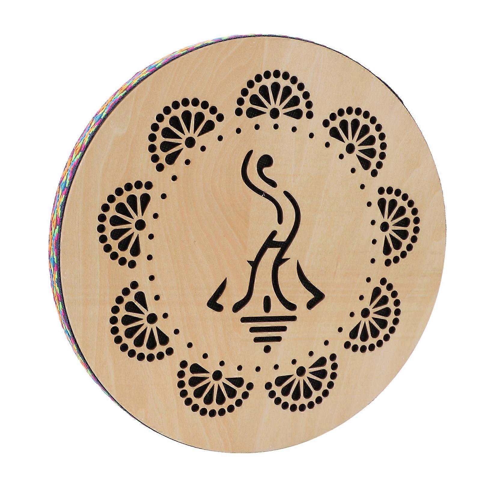 Tambor de Madeira de Maple de 10 Polegadas para Performance - Instrumento Musical de Percussão