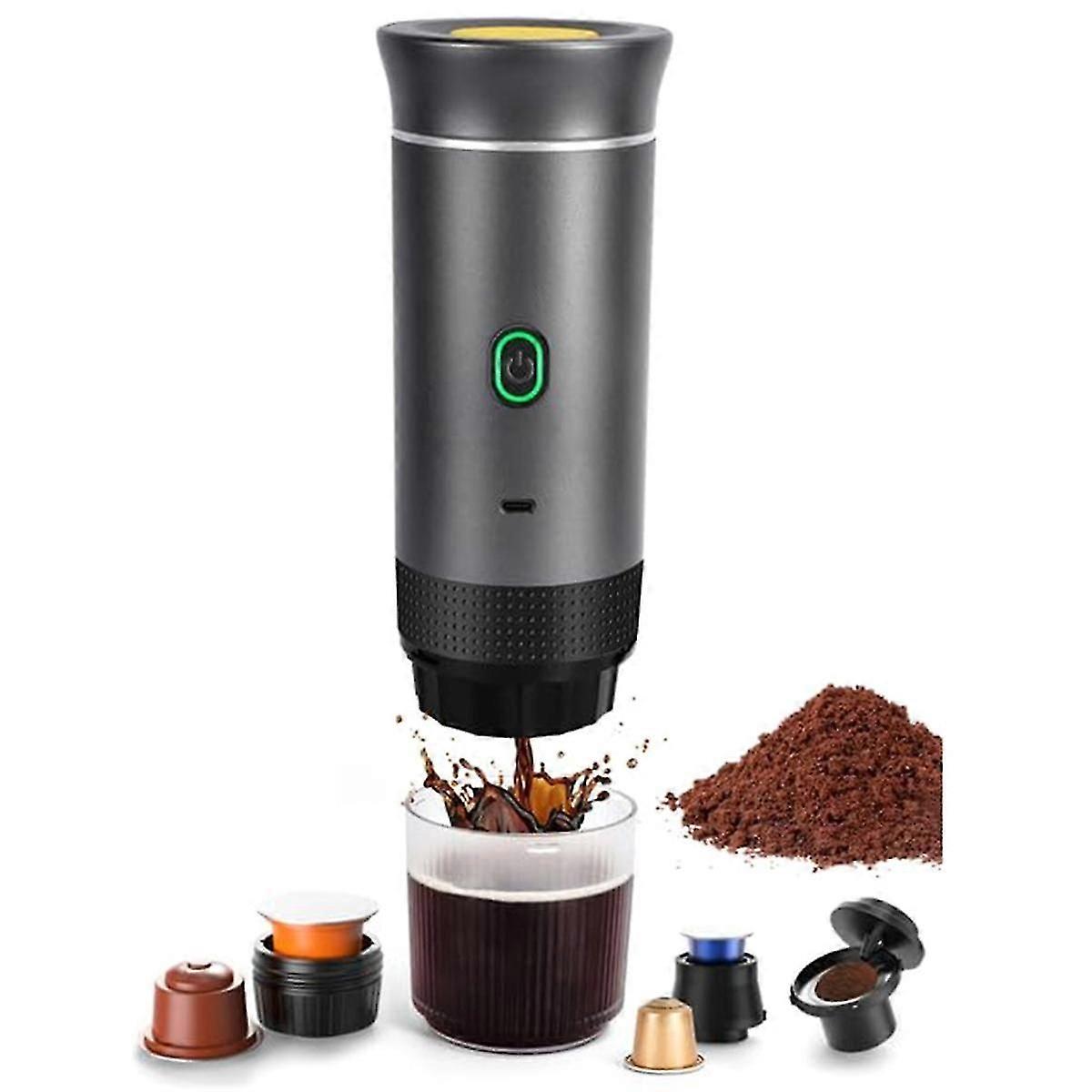 2026 NEW Portable Coffee Machine, Electric Espresso Machine, Capsule Machine, Compatiblefor Camping, Car, Tr