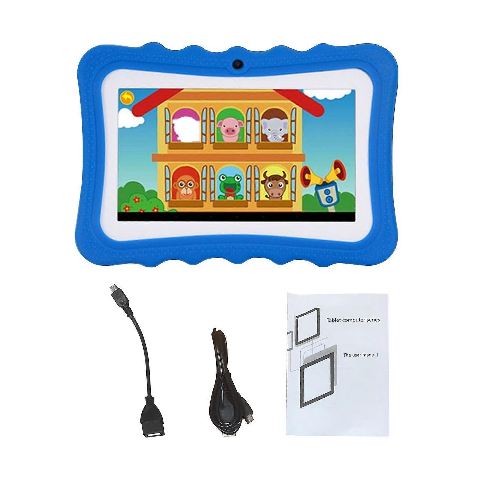 7in Tablet 1G+8G Memory 0.3MP Camera BT Wifi Kids Tablets Support for Android 7 for Gaming Learning