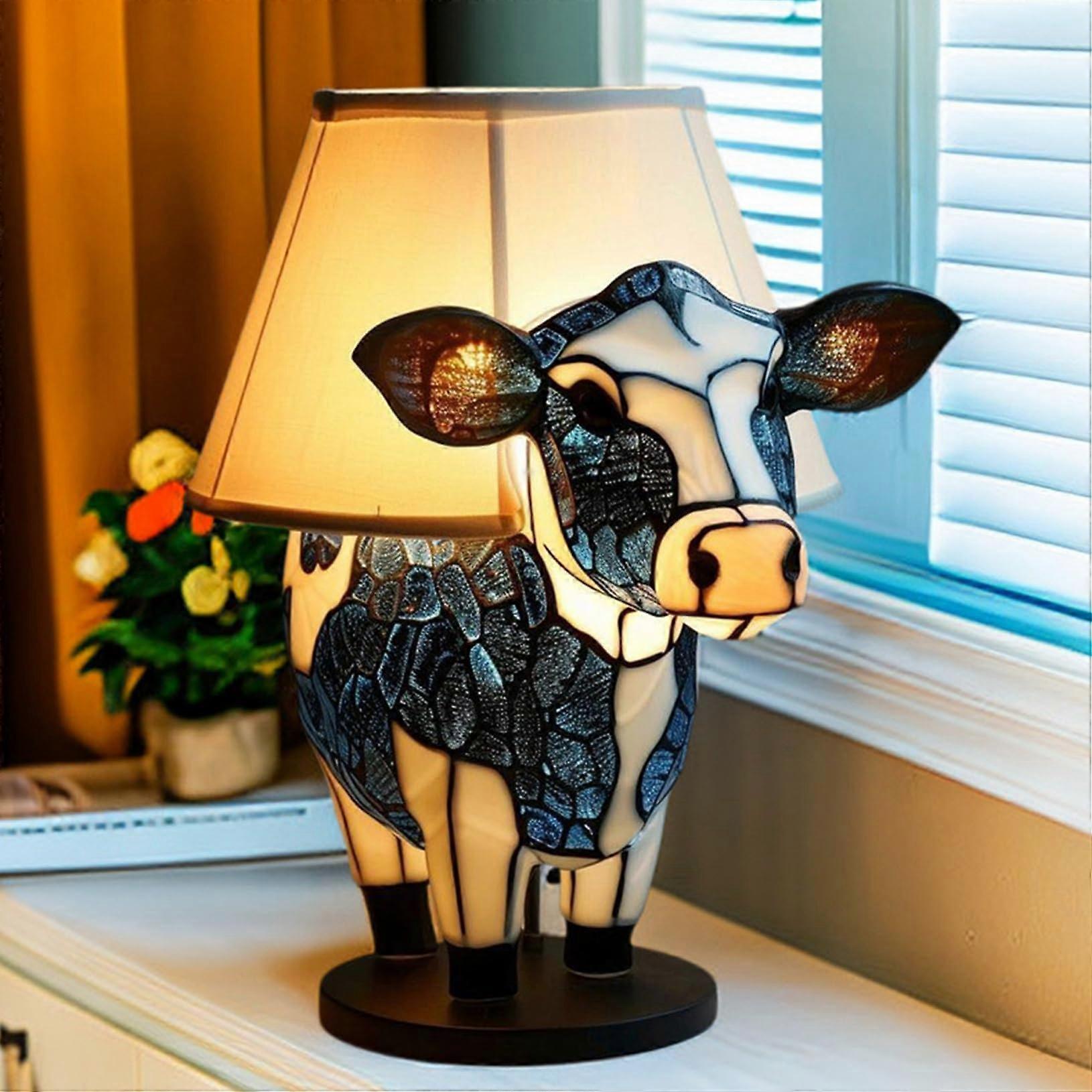3D Animal Night Light Table Lamp with USB Ports for Living Room, Adjustable Brightness, Soft Touch Control, 7 Color Options