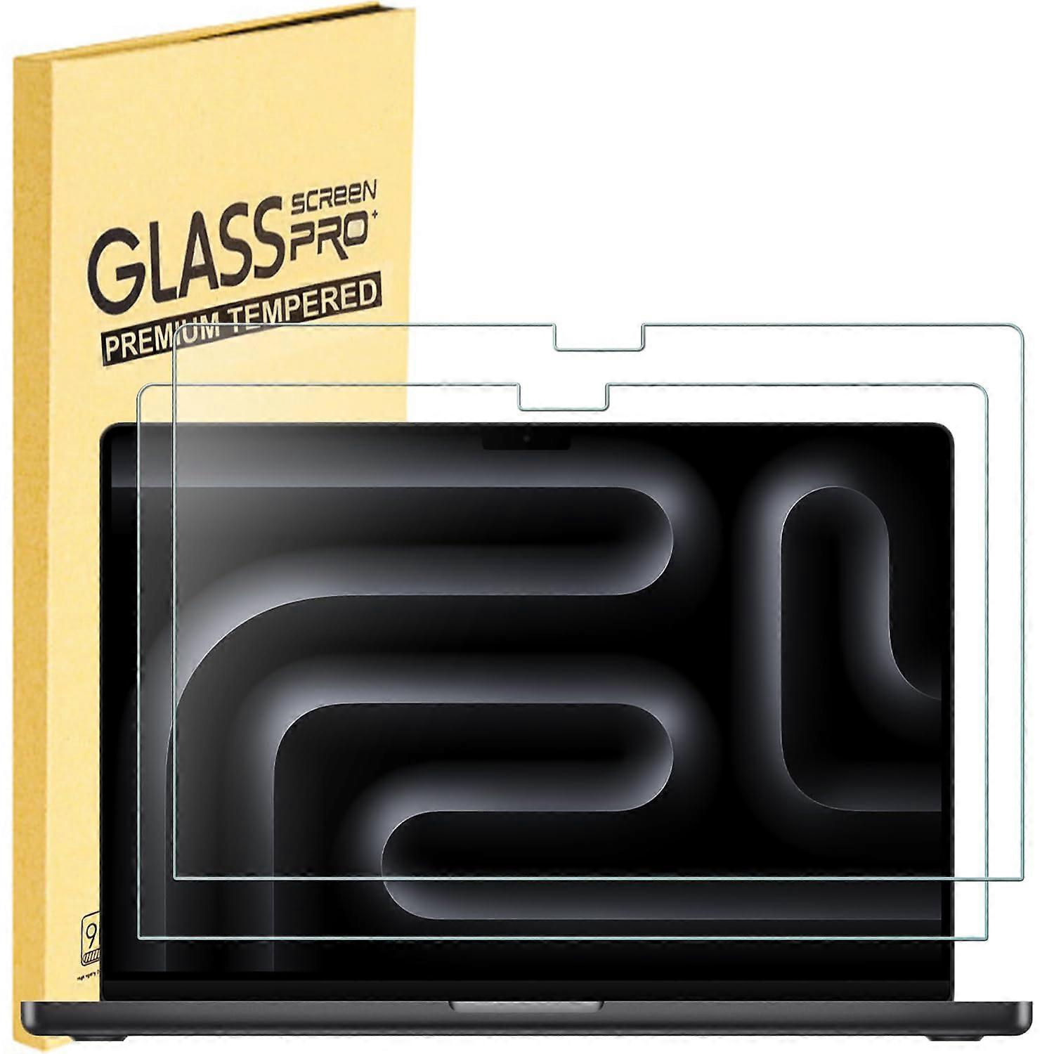 2 Pack Tempered Glass Screen Protector for MacBook Pro 16 inch (M4/ M4 Pro/ M4 Max/ M3/ M3 Pro)