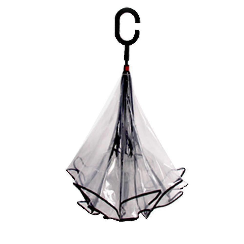 Double Layer Inverted Umbrella Cars Reverse Umbrella Windproof Uv Protecting Big