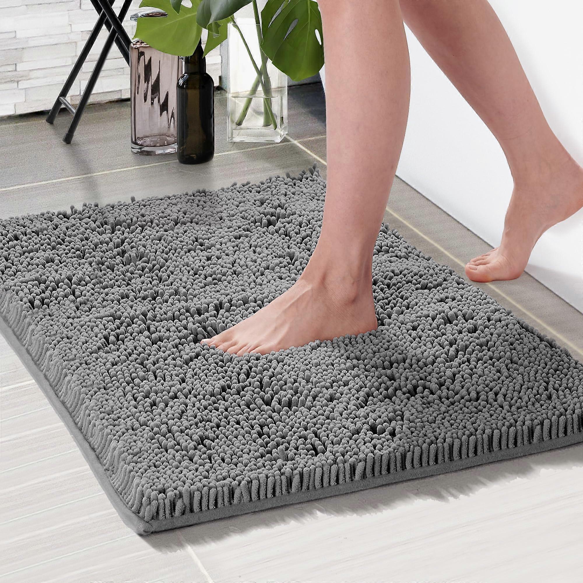Bath Mats Soft Microfiber, Absorbent Bath Carpet, Fast-Drying, Washable for Shower and Bedroom Decor