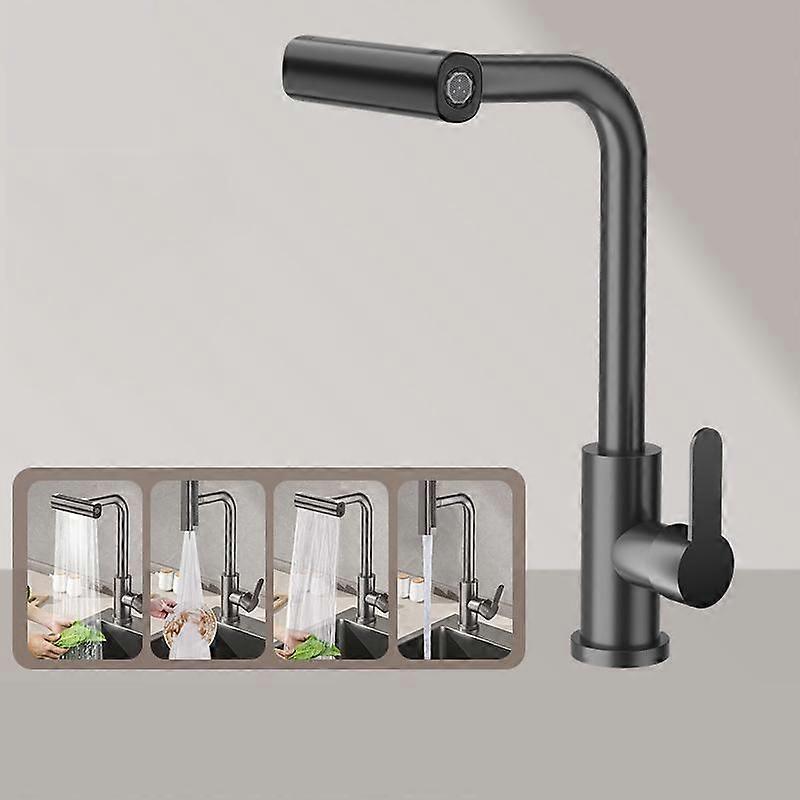 Waterfall Kitchen Faucet Non-pull-out Version Black
