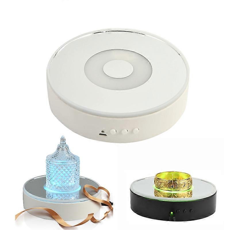 15cm Spinning Display Stand with Gradient Color Lights for Glass Art