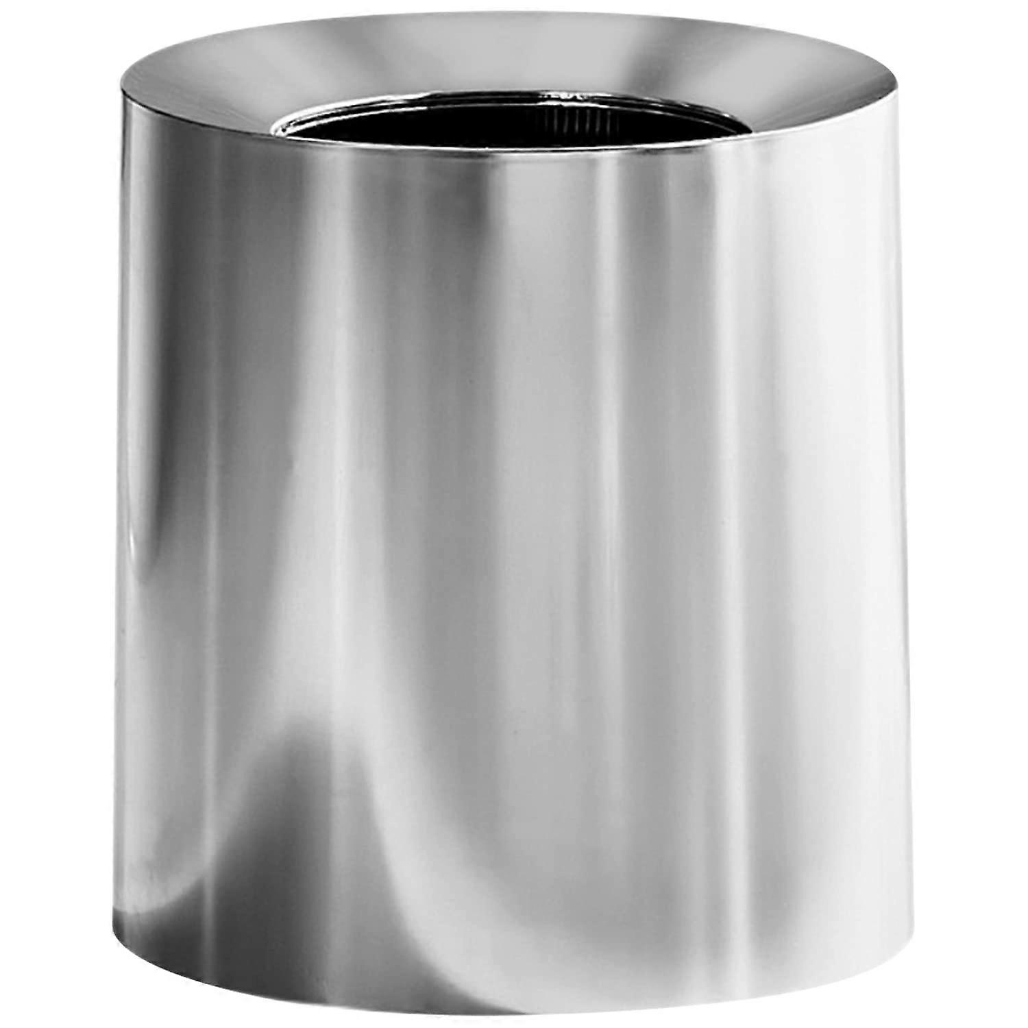 Modern Polished Stainless Steel Design Garbage Can 12L I 3.2Gallon SpillProof Trash Basket