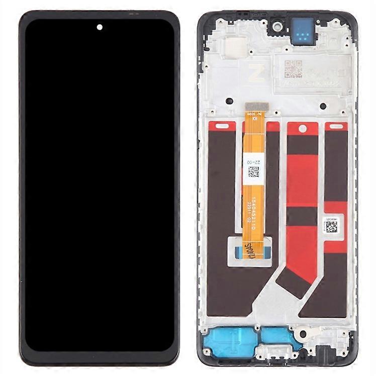 Compatible For Oppo A58 4G LCD Grade B Screen and Digitizer Assembly + Frame (Without Logo)