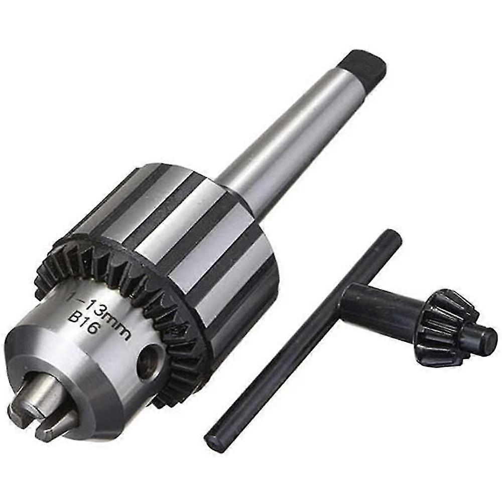 Heavy Duty Drill Chuck 1/2 Inch Capacity with MT2 Morse Taper 2 tool Holder and K32 Key (MT2-B16 -1