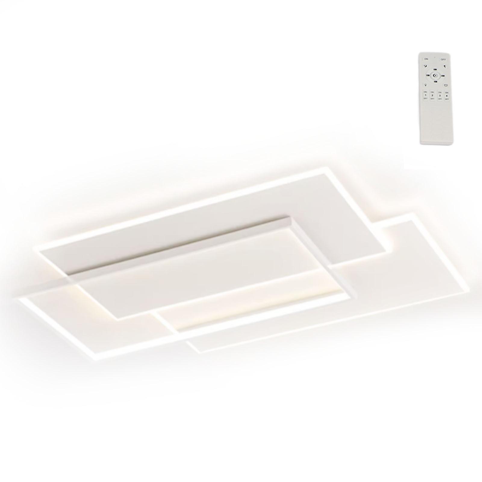 Ceiling 110V Steplessly Dimmable LED Ceiling Light Fixture with Remote Control for Bedroom Hall