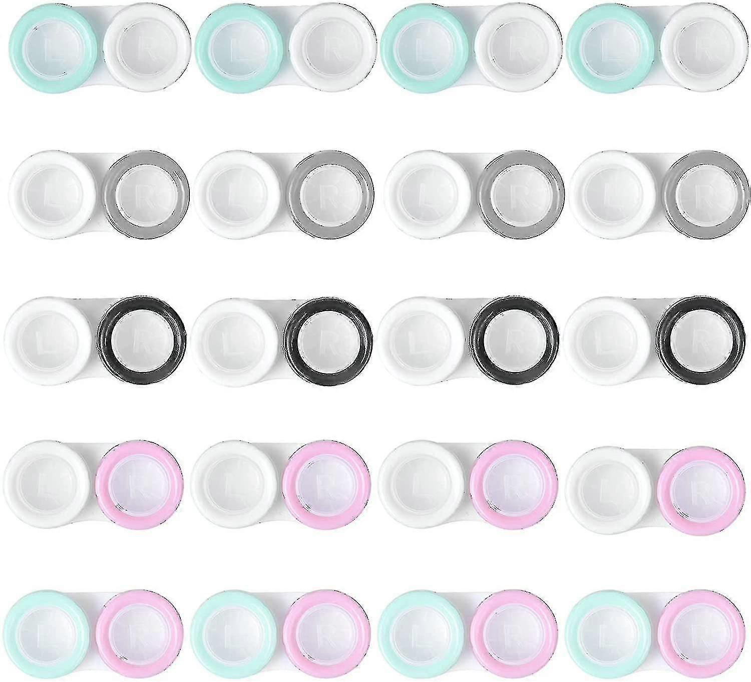 20kpl piilolinssikotelo, piilolinssilaatikko, linssilaatikko, kannettava linssikotelo