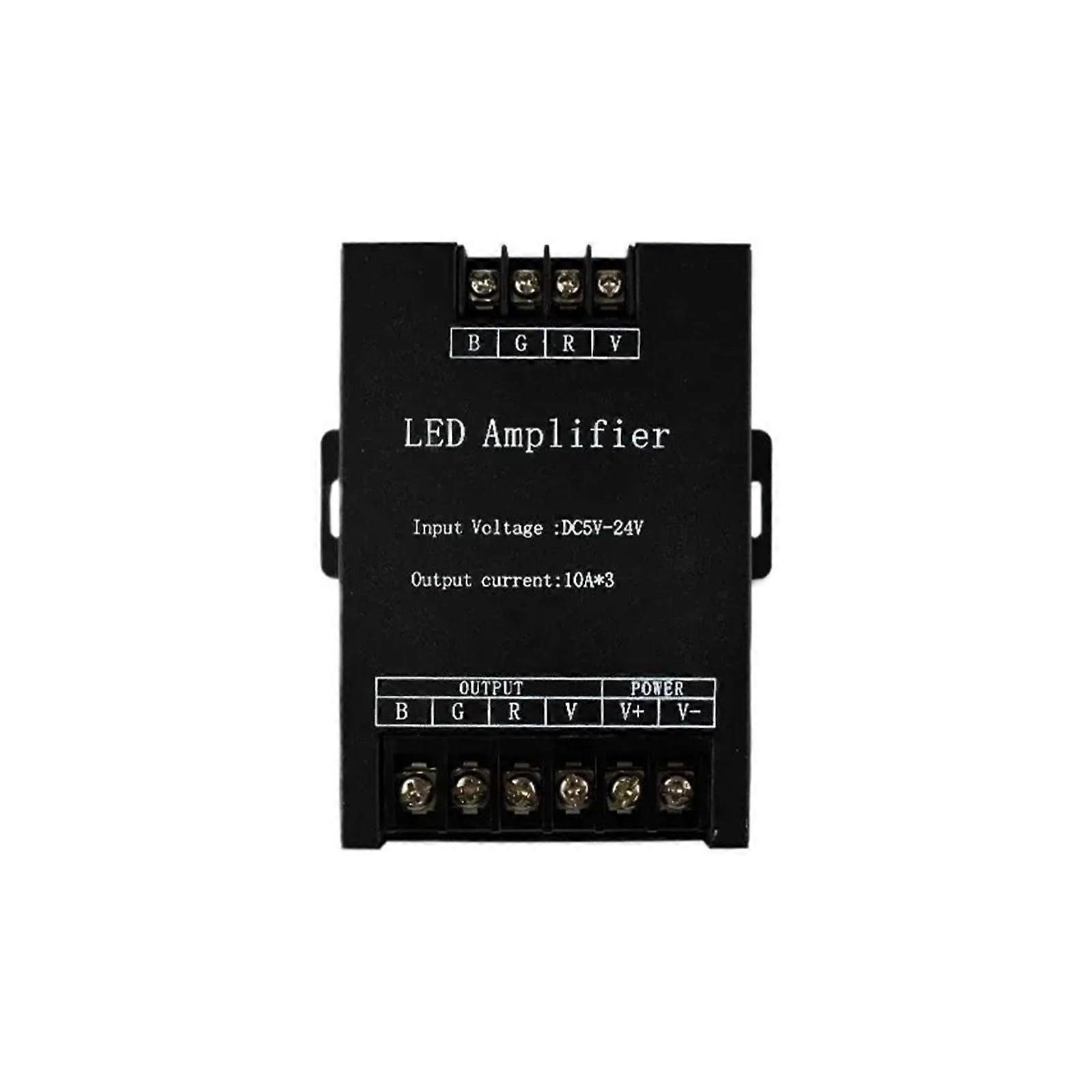 DC5V 12V 24V RGB RGBW RGBWW LED Amplifier Controller 1CH 3CH 4CH 5CH 12A 24A 30A 50A Power Repeater RGB 30A-01