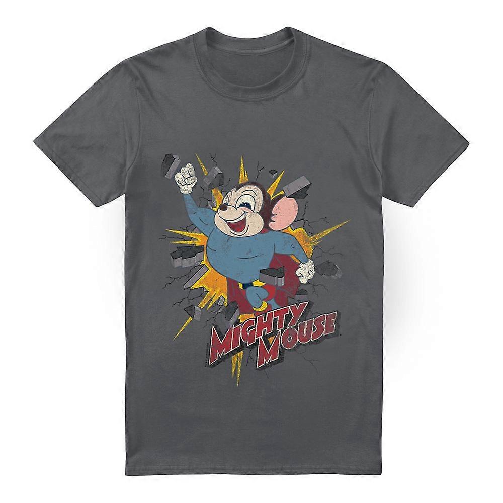 Mighty Mouse Bărbați Break Through Tricou