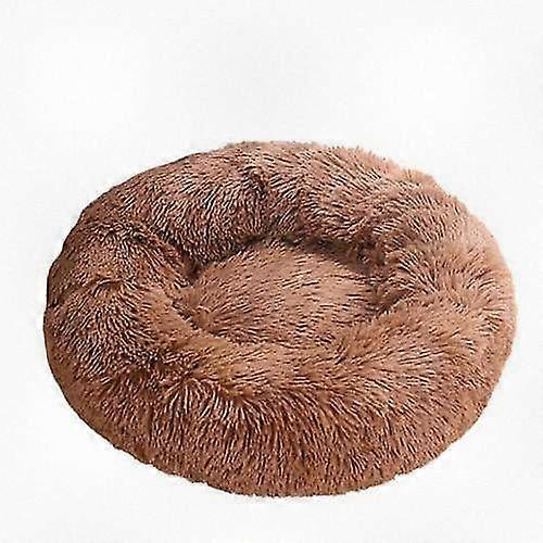 Soft Plush Donut Pet Bed for Dogs and Cats, Cozy Round Cuddler Nest, Fluffy Relief Sleeping Spot