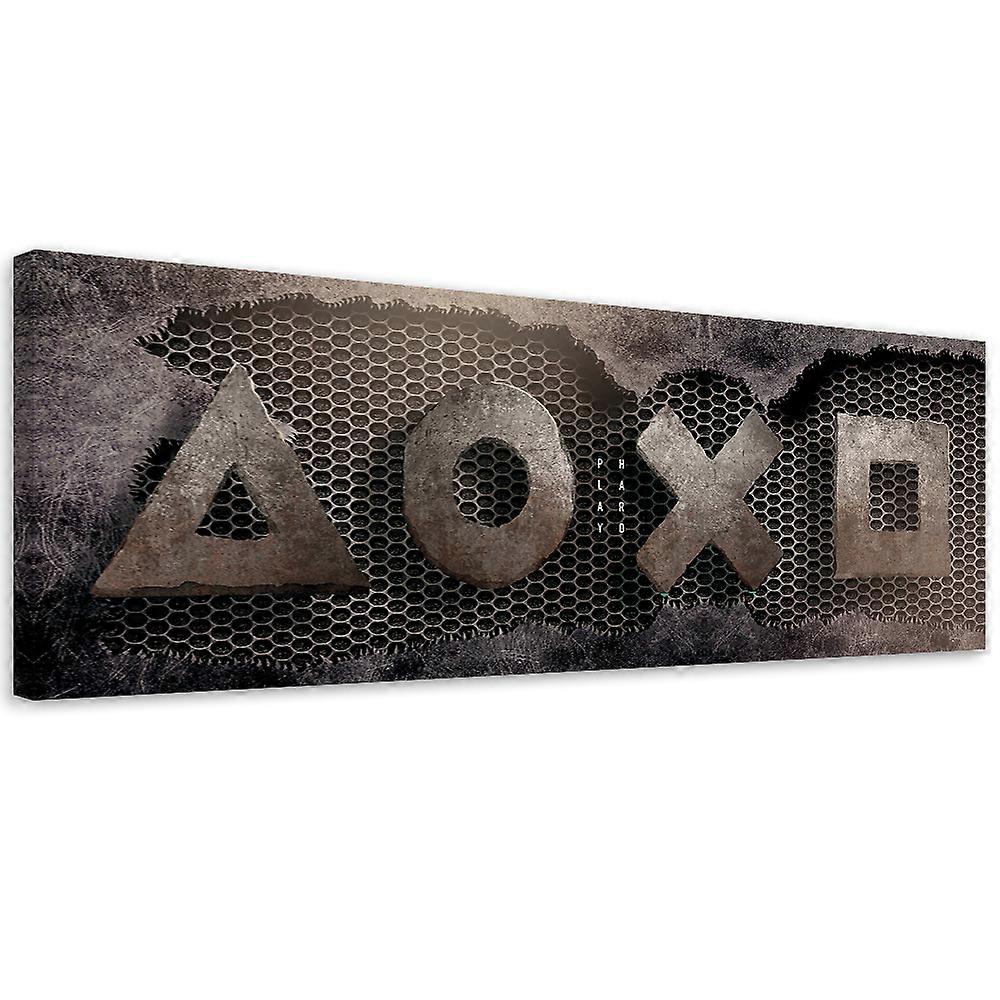 Leinwanddruck, Controller-Tastensymbole - 120x40