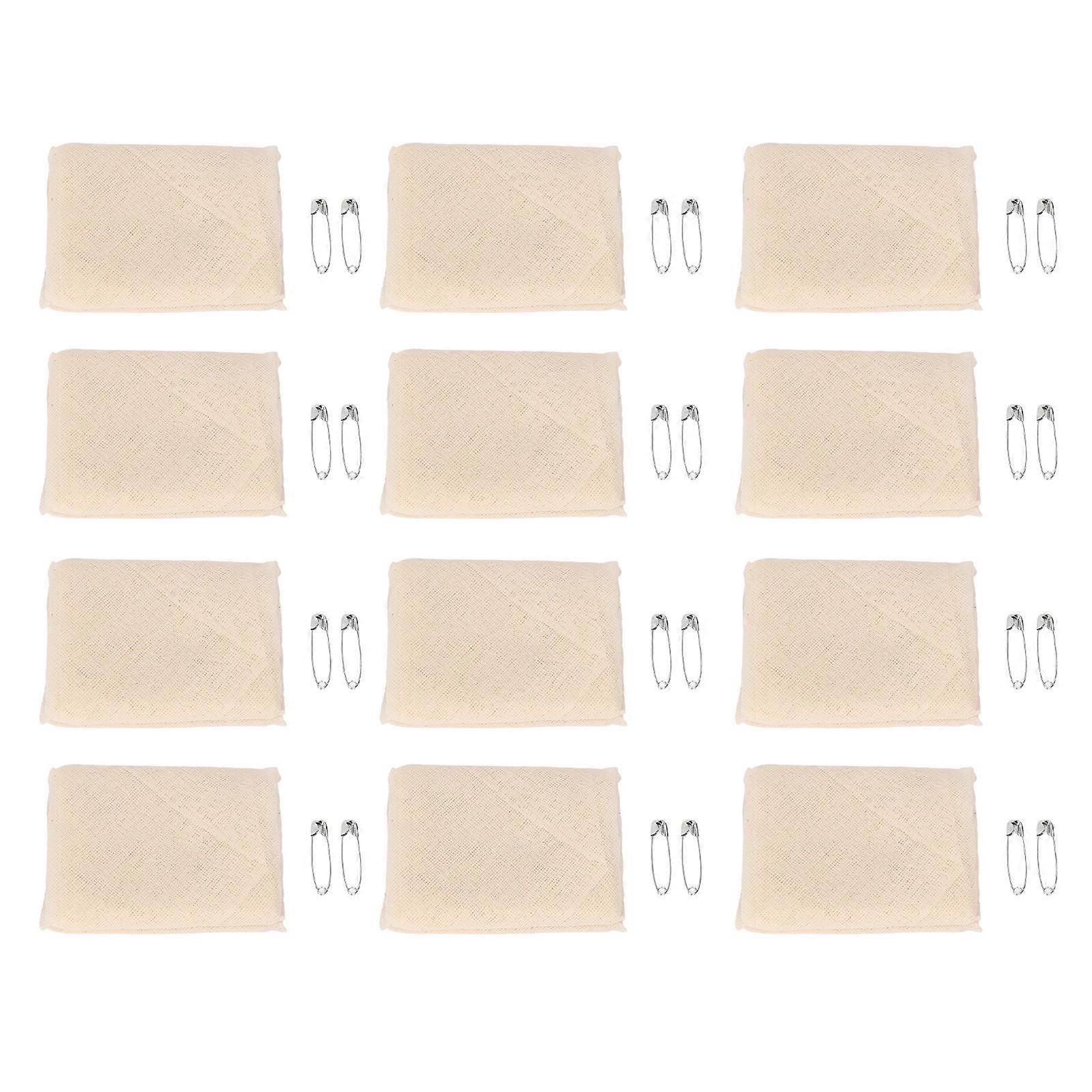 12pcs Gauze Dressing Covering Support Fractures Breathable Triangular Splint Sling Bandage