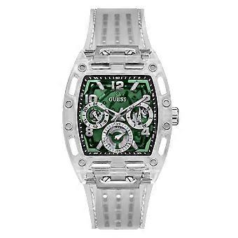Guess Uhren Phoenix Uhr für Männer Analog mit Silikonarmband GW0499G8