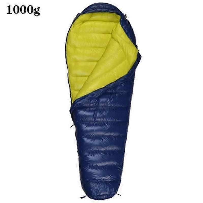 Ultralätt gåsdun mumie sovsäck 4-säsong vattentät för vuxna bergsklättring camping kompakt resa backpacking 50x210cm