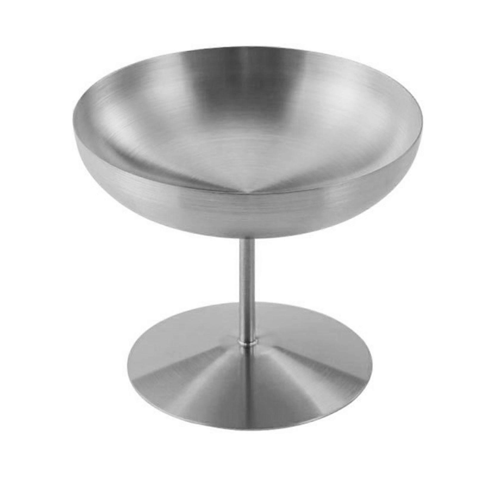 Retro Footed Serving Bowls 150ml/250ml Capacity Tablewares for Ice Cream Sunroasts Formal Dining Tableware  Silver S SIZE
