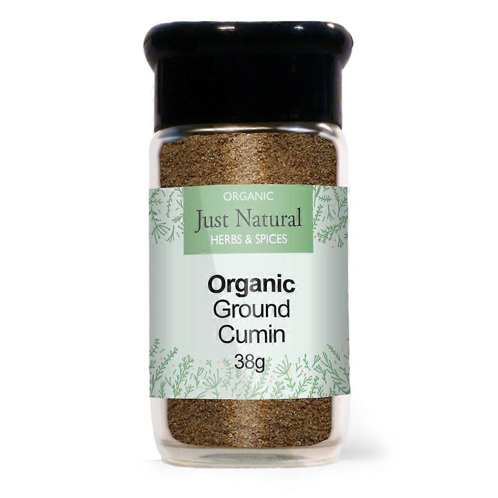 Just Natural Herbs Organic Ground Cumin (Glass Jar) 45g