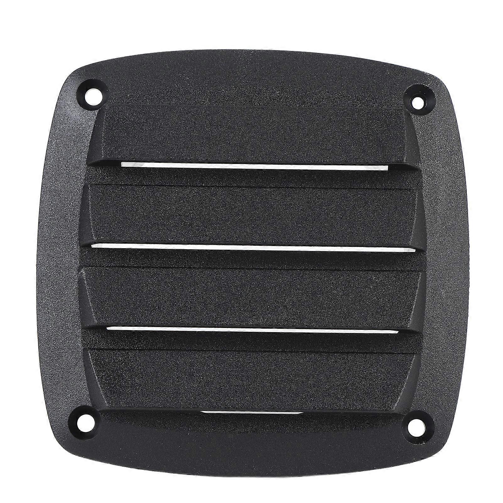 4 Inch RV Air Vent Weatherproof Plastic Optimal Airflow Boat Ventilation Grille Black