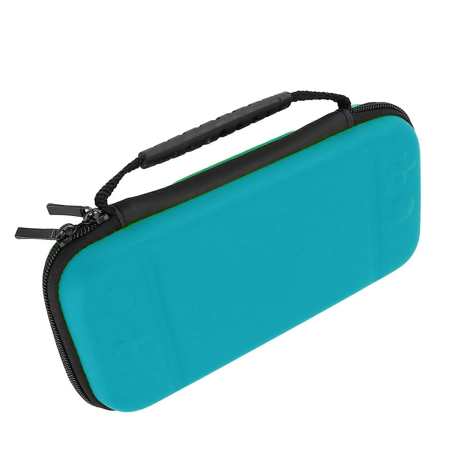 Game Console Case Super Thin Portable Travel Carrying Storage Protective for Switch Lite with 10 Game Card Slots Lake Blue 