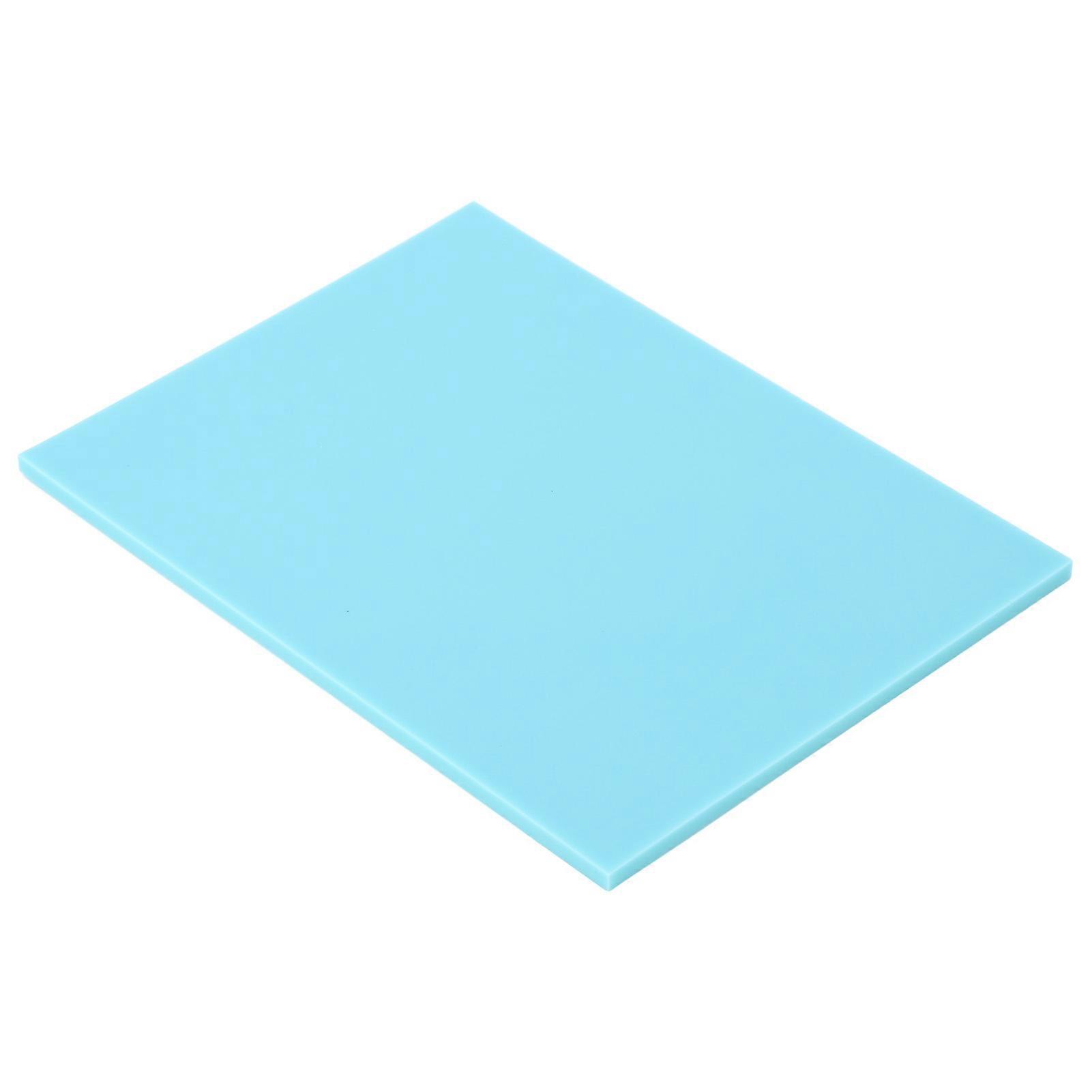 Rubber Carving Block 20x15x0.5cm TPR Soft Linoleum Block for Printmaking Stamp Making Blue 
