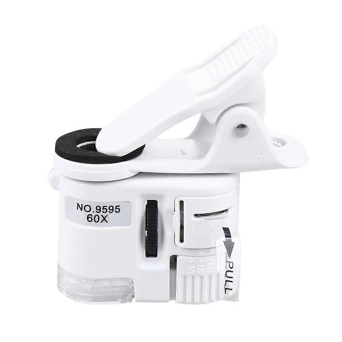 Clip on magnifier, dual function device for discovery and security checks