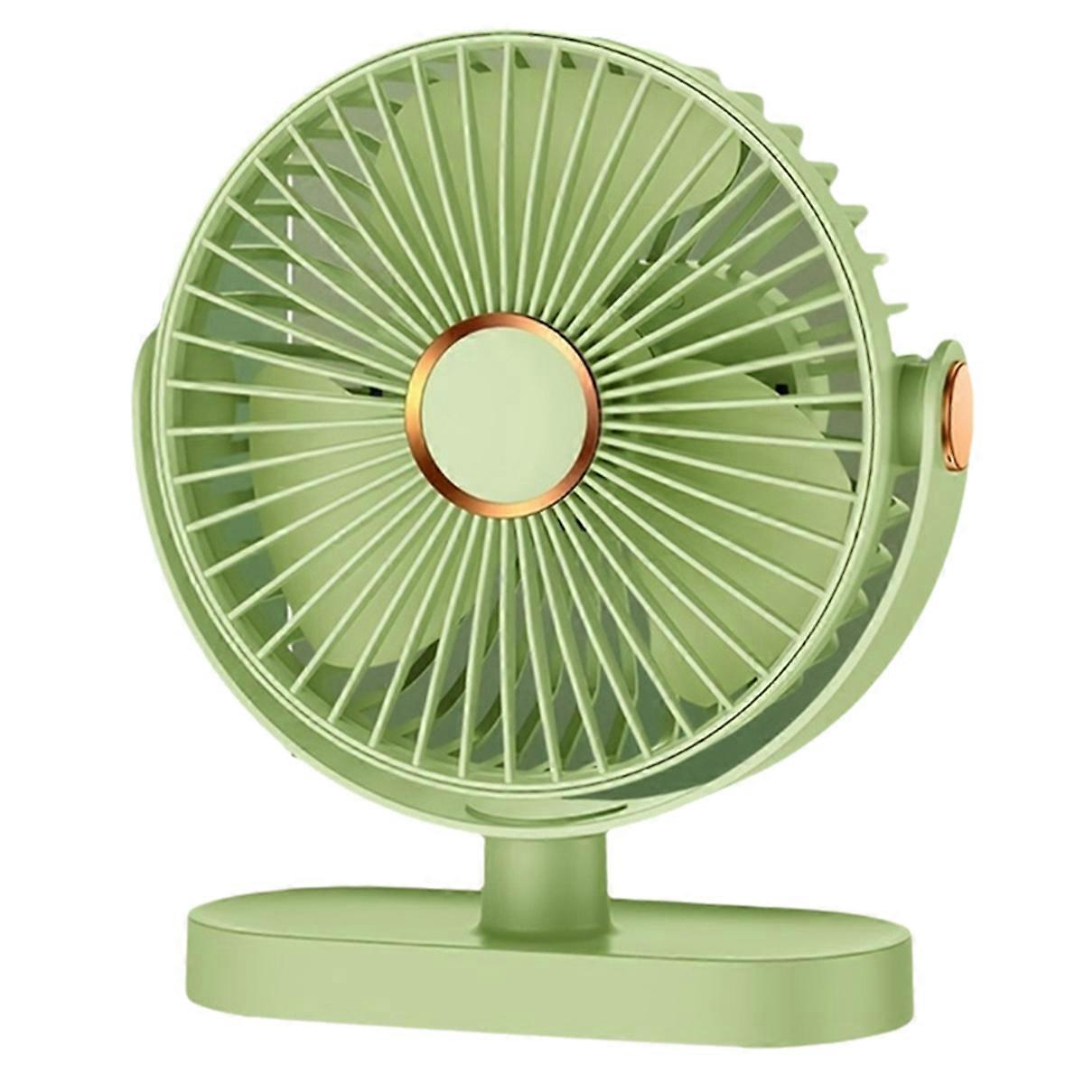 The Desktop Fan is Silent and Adjustable. the Portable Fan is Rechargeable and Can Stand By for A L