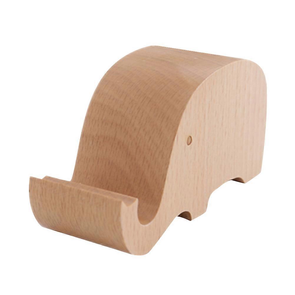 Compact Wooden Phone Stand with Ergonomic Shape for Bedroom or Work Area