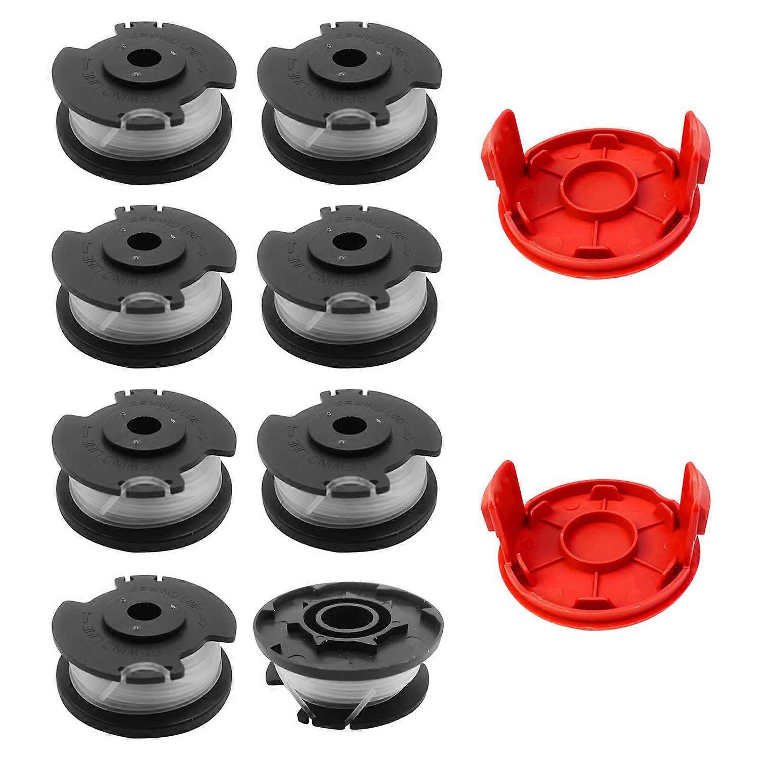 TLH-02+ TLH-02-1 8Pcs Replacement Spool 2Pcs Spool Cap for Hyper Tough 20V Max HT22-401-03-05 HT-19-