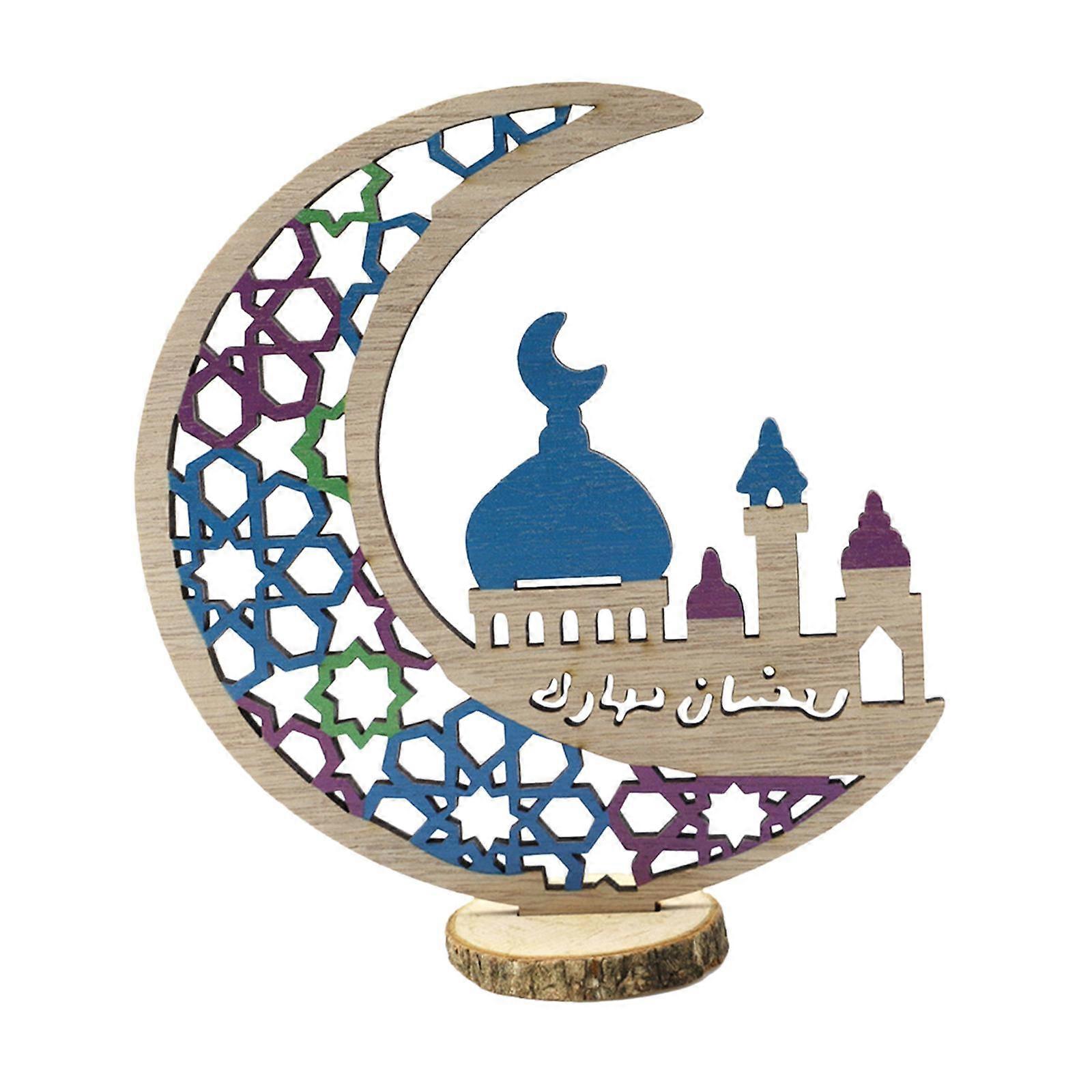 Eid Ramadan Ornament Mosque Islam Tabletop Ornament for Table Centre -
