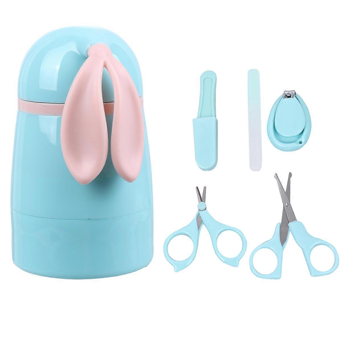5pcs Nail Scissors Set, Lightweight & Safe Nail Trimming Kit for Boys and Girls, Durable Clippers with File, Cute Design, Easy to Carry