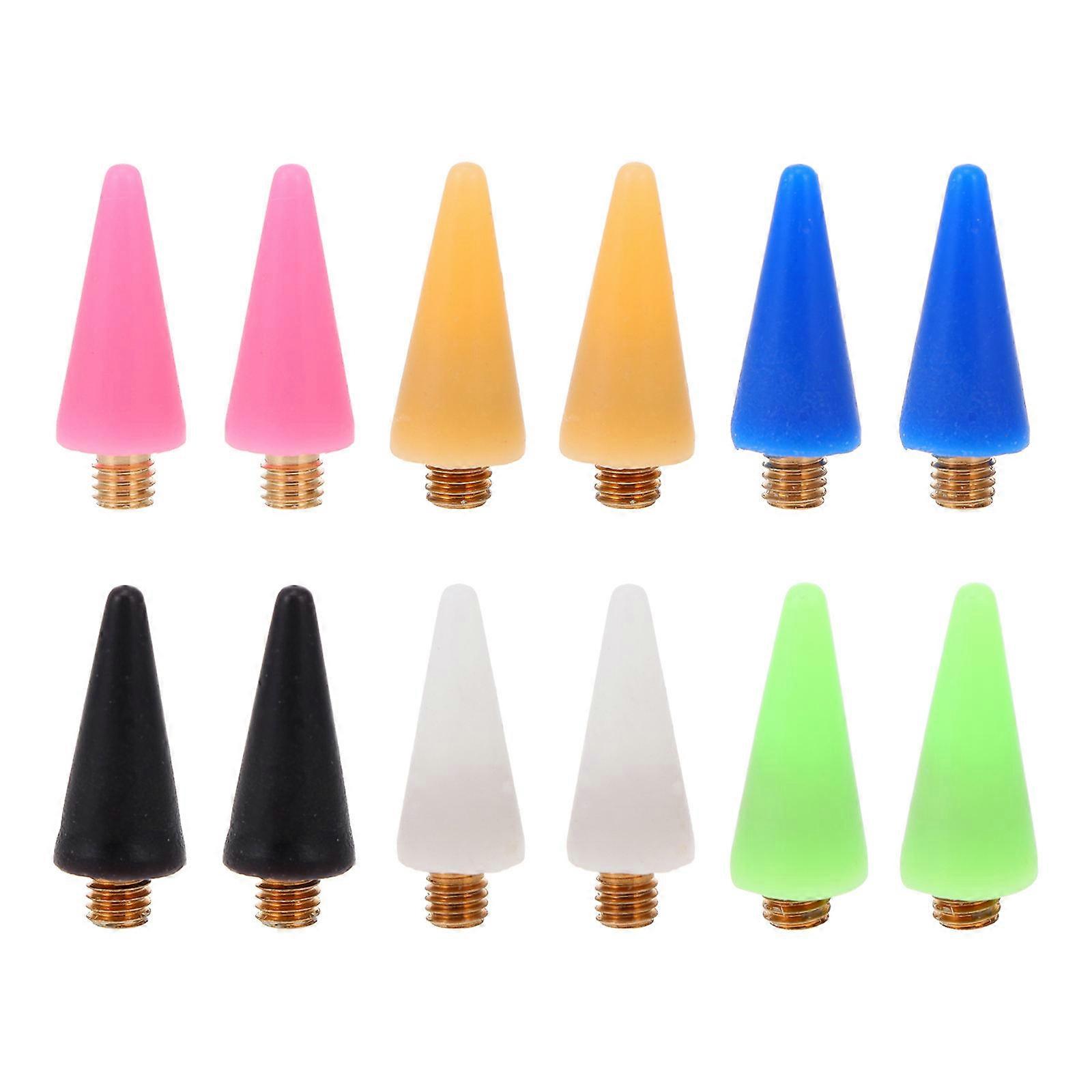 Pen Wax Tip Nail Rhinestone Picker for Friends and Family Pink 12Pcs Replacement Head for Electric Drill Pen
