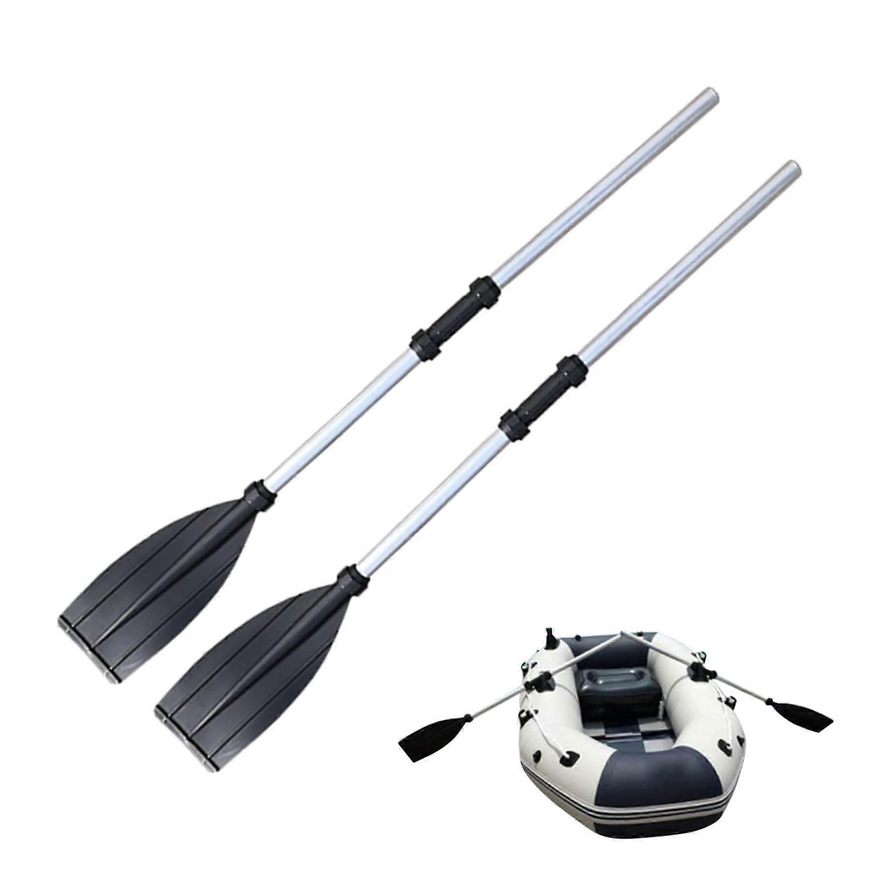 Kayak Paddle 2 Pack - Adjustable Lightweight Aluminium Alloy Canoe Paddles for Inflatable Boat Tube Removable 2 Pieces