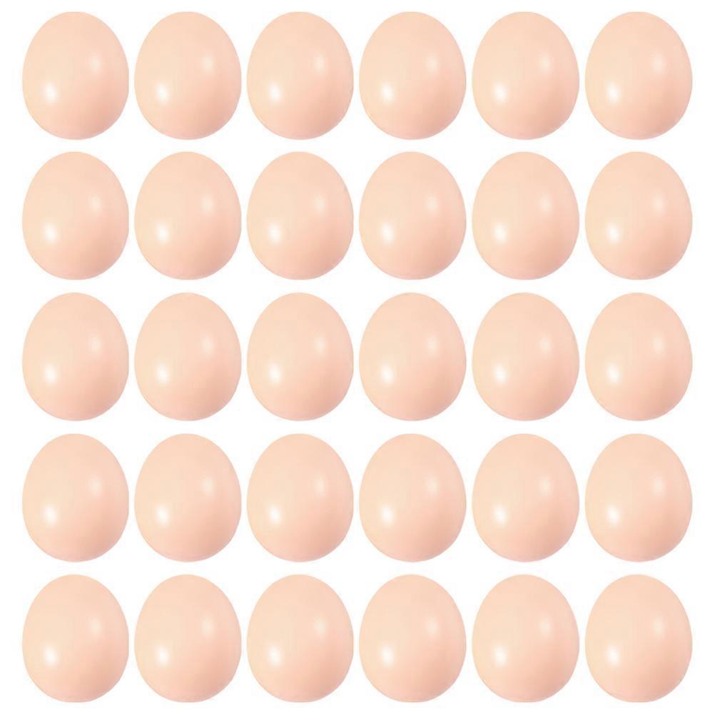 Plastic DIY Eggs Emulation Plastic Eggs Decoration Kids Toys 50Pcs