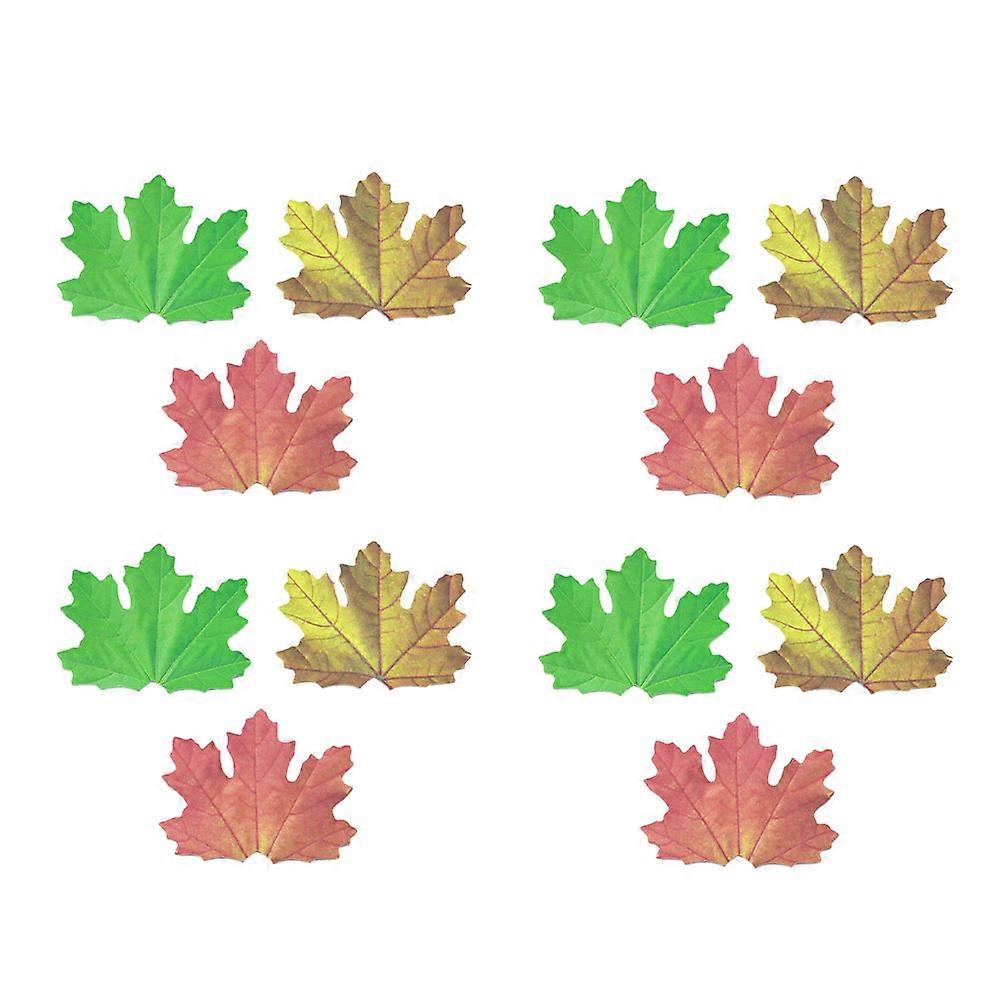 Office Memo Stickers Maple Leaf Memo Notes For Personal Use 12Pcs