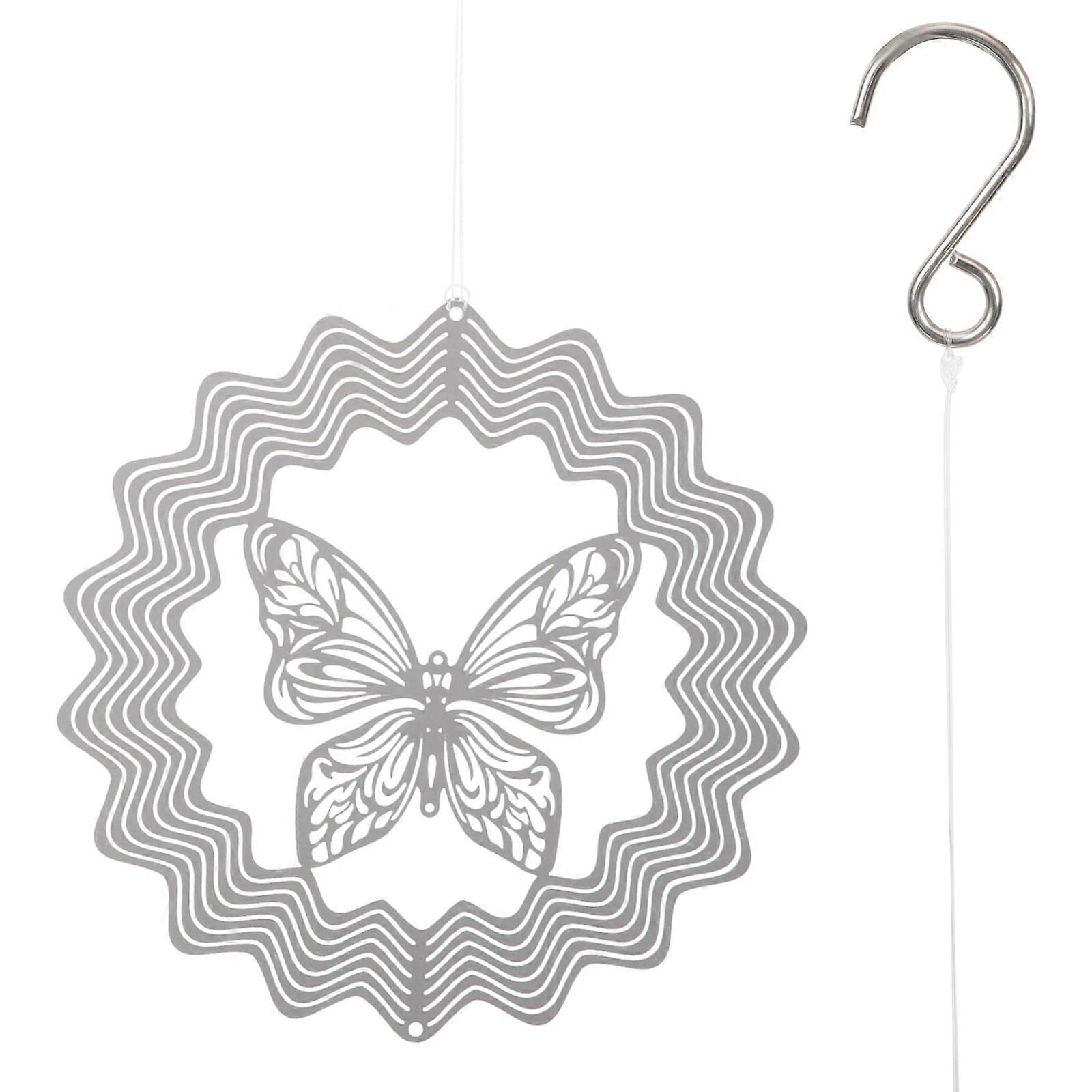 Metal Rotating Windmill for Garden Home Decor Enthusiasts 14.5x14.5cm 1Set