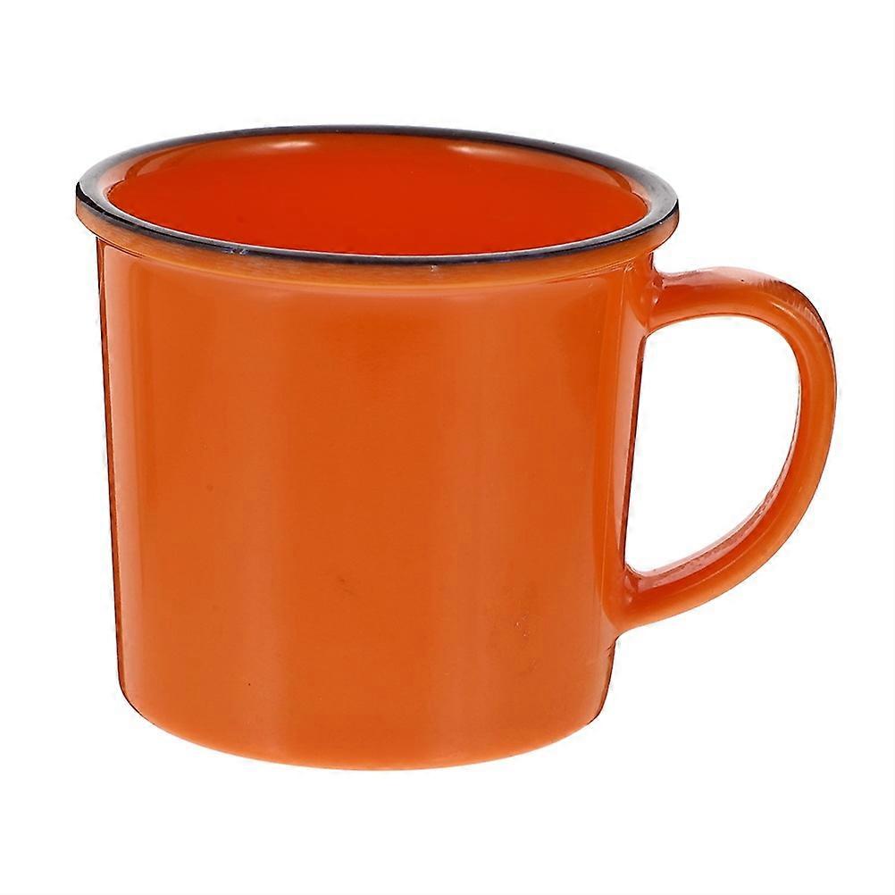 Enamelled Cup Retro Imitation Enamel Tea Cups Office Use 2Pcs