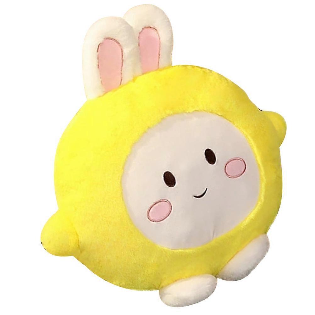 Lifelike Bunny Toy Rabbit Model for Home Decor Yellow 40.00X40.00X10.00CM Imagination Stimulation 1Pcs