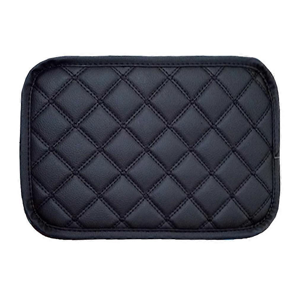 Armrest Protector Universal Car Armrest Box Pad Black Wear-Resistant Comfortable Hand Feeling 1Pcs