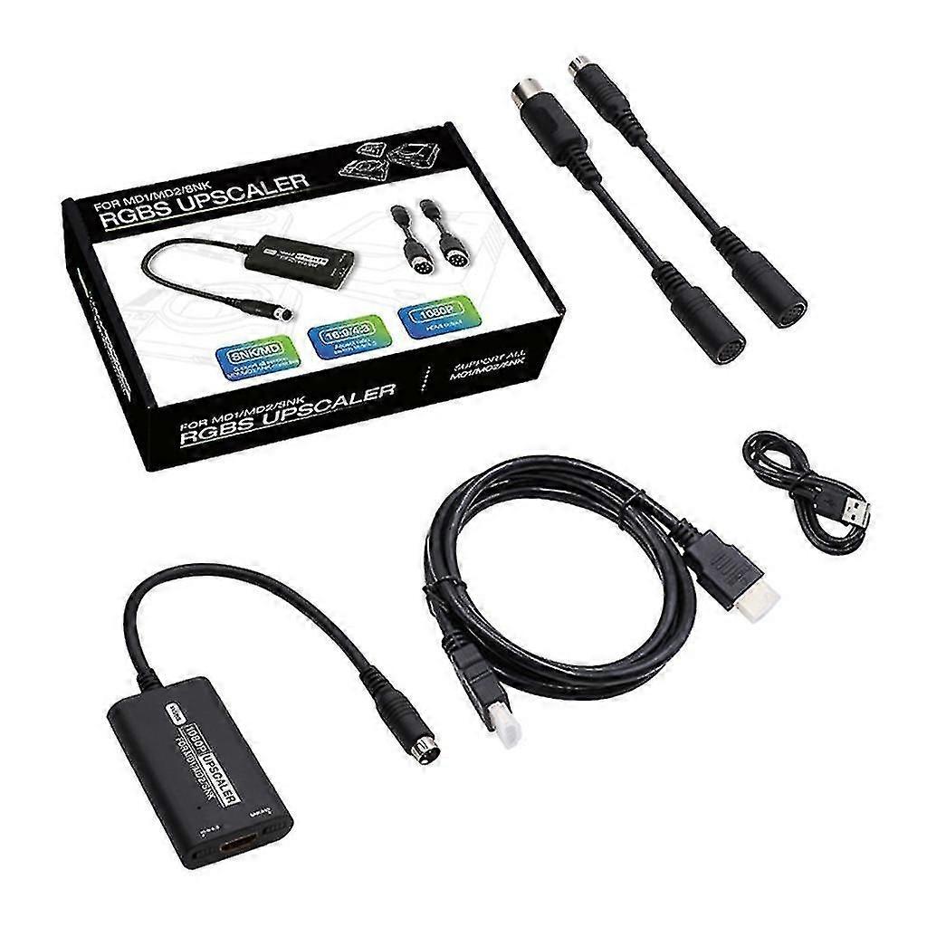 Hdtv Hdmi-compatible Adapter For Md1/md2/snk 16:9/4:3 Aspect Ratio Switching