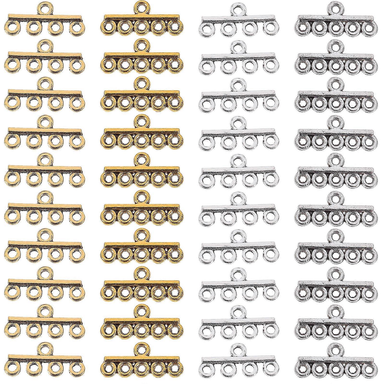 40pcs Alloy Clasps and Chain Connectors for DIY Jewelry Necklace and Bracelet Making