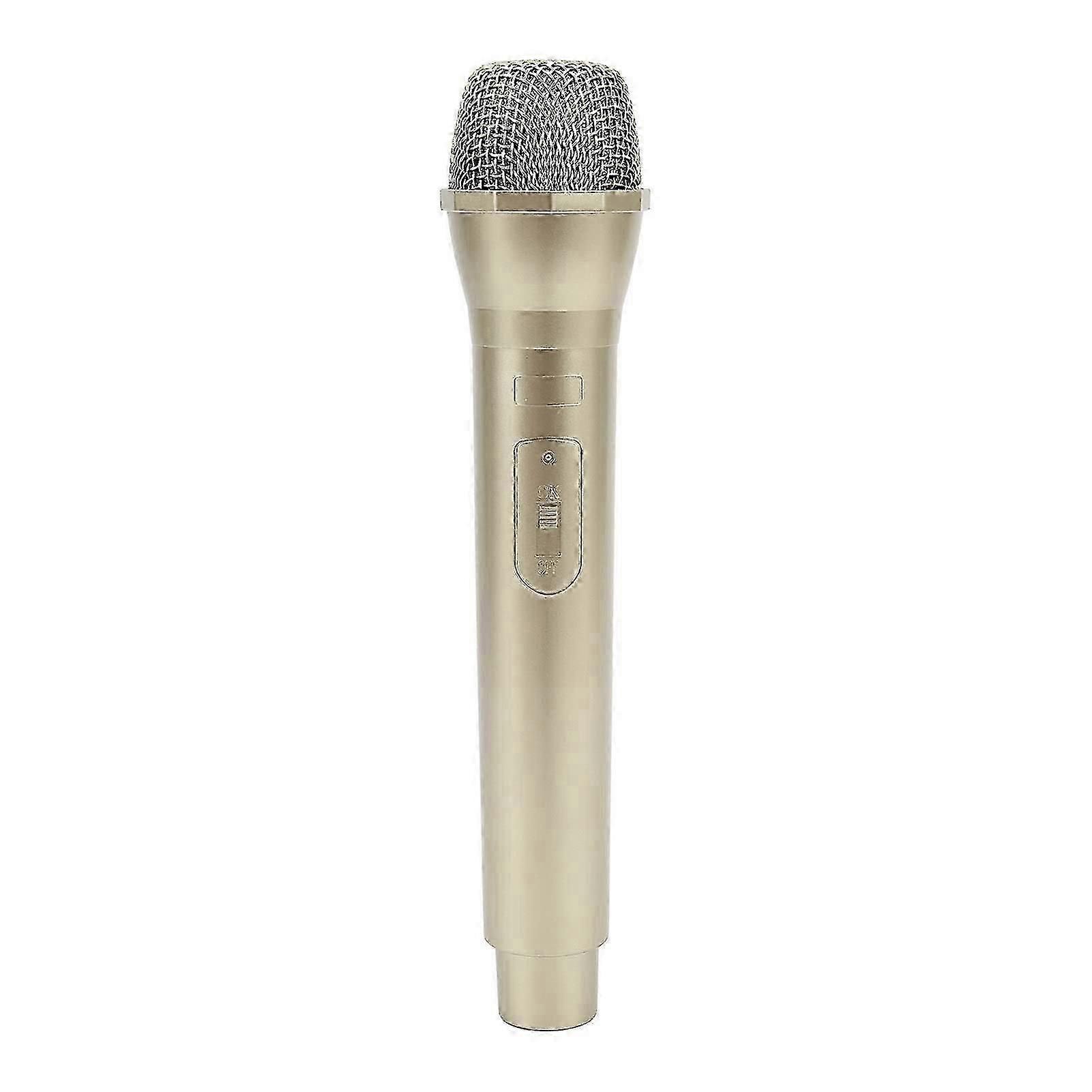 Prop microfoon, nep microfoon plastic microfoon, draagbare prop microfoon, prop microfoon voor karaoke (goud)