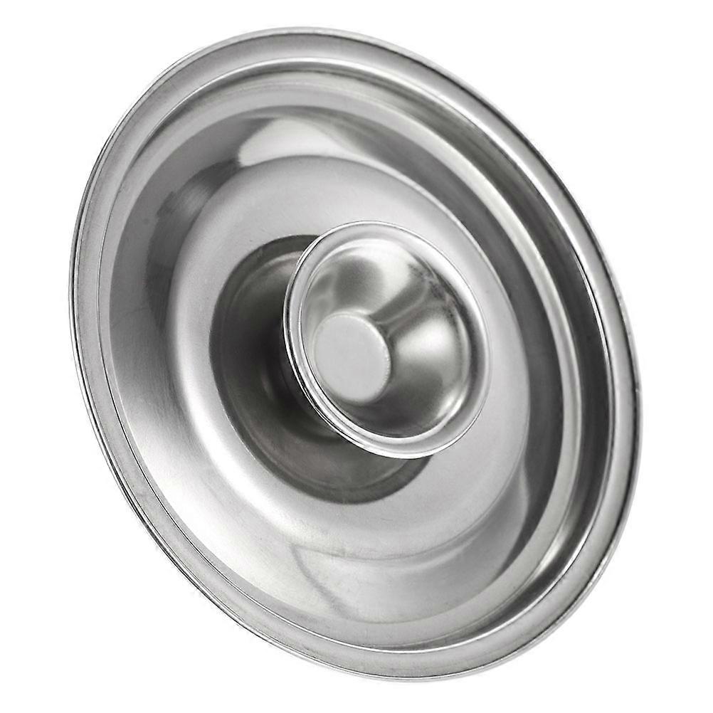 Storage for Cooking Oil Stainless Steel Seasoning Pot Lid Round Practical Design for Home Kitchen 1Set