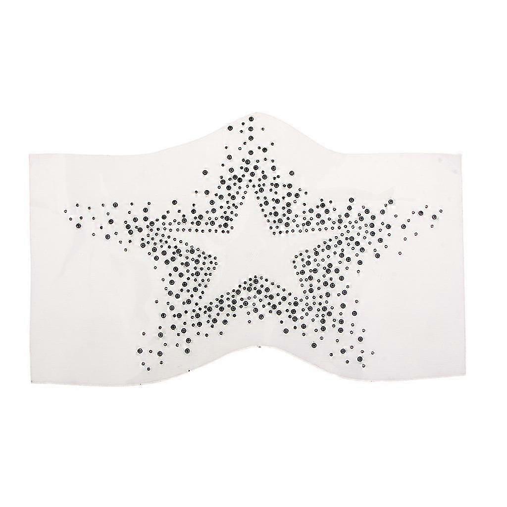 STAR Crystal Rhinestones Iron on Hot Fix Heat Transfer Applique Bling Patch
