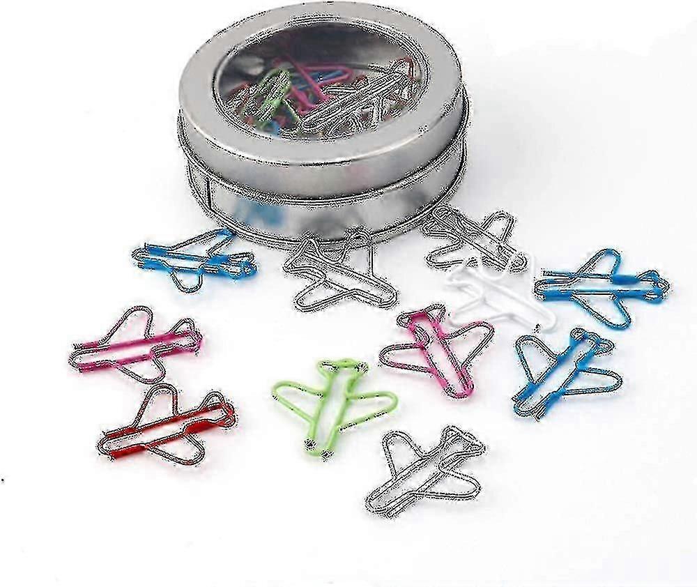 Trombones Avion Trombones Mignon Avion Forme Trombones Multicolor Card File Clips Metal Fi
