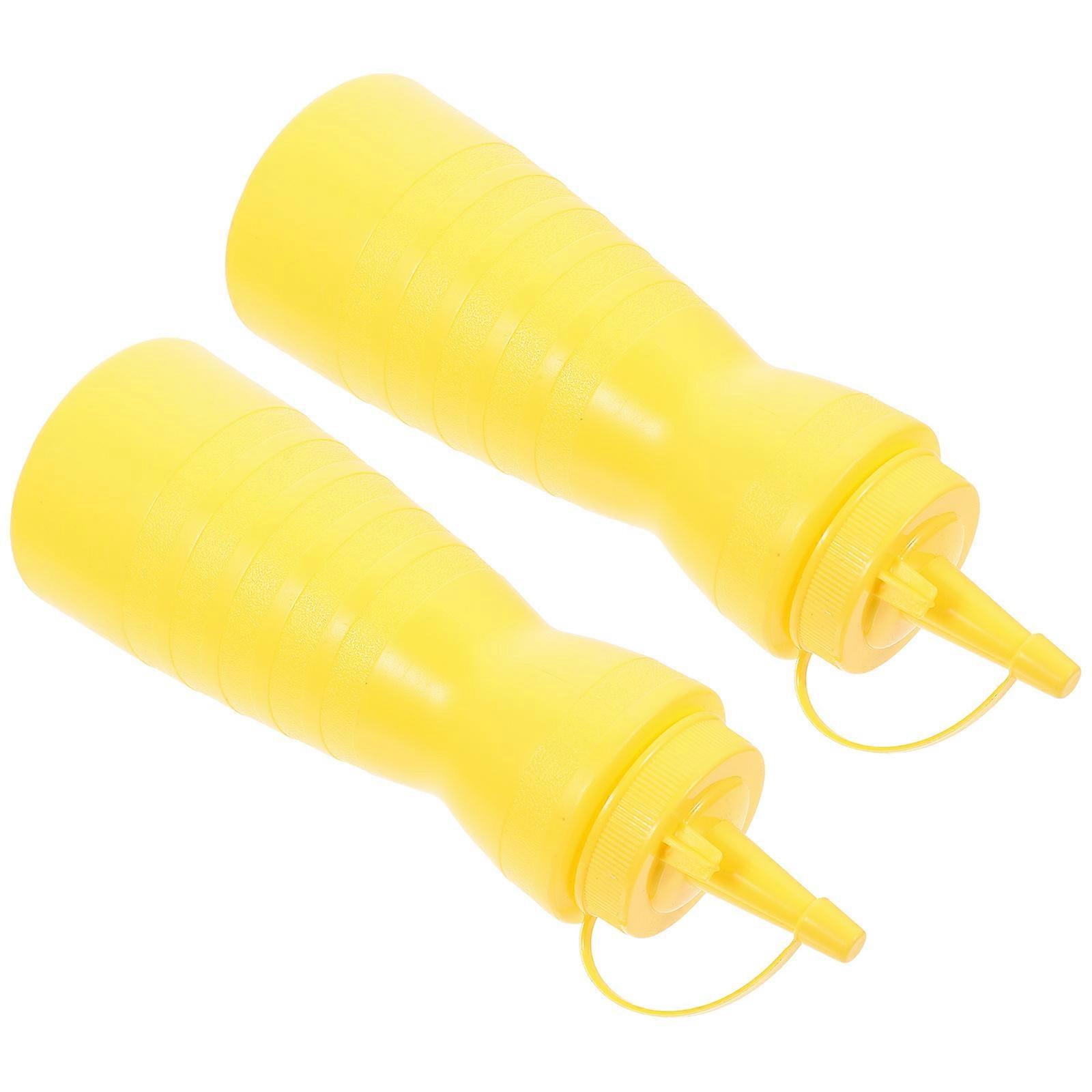 Condiment Squeeze Bottle Food-Grade Material Kitchen Use 2Pcs