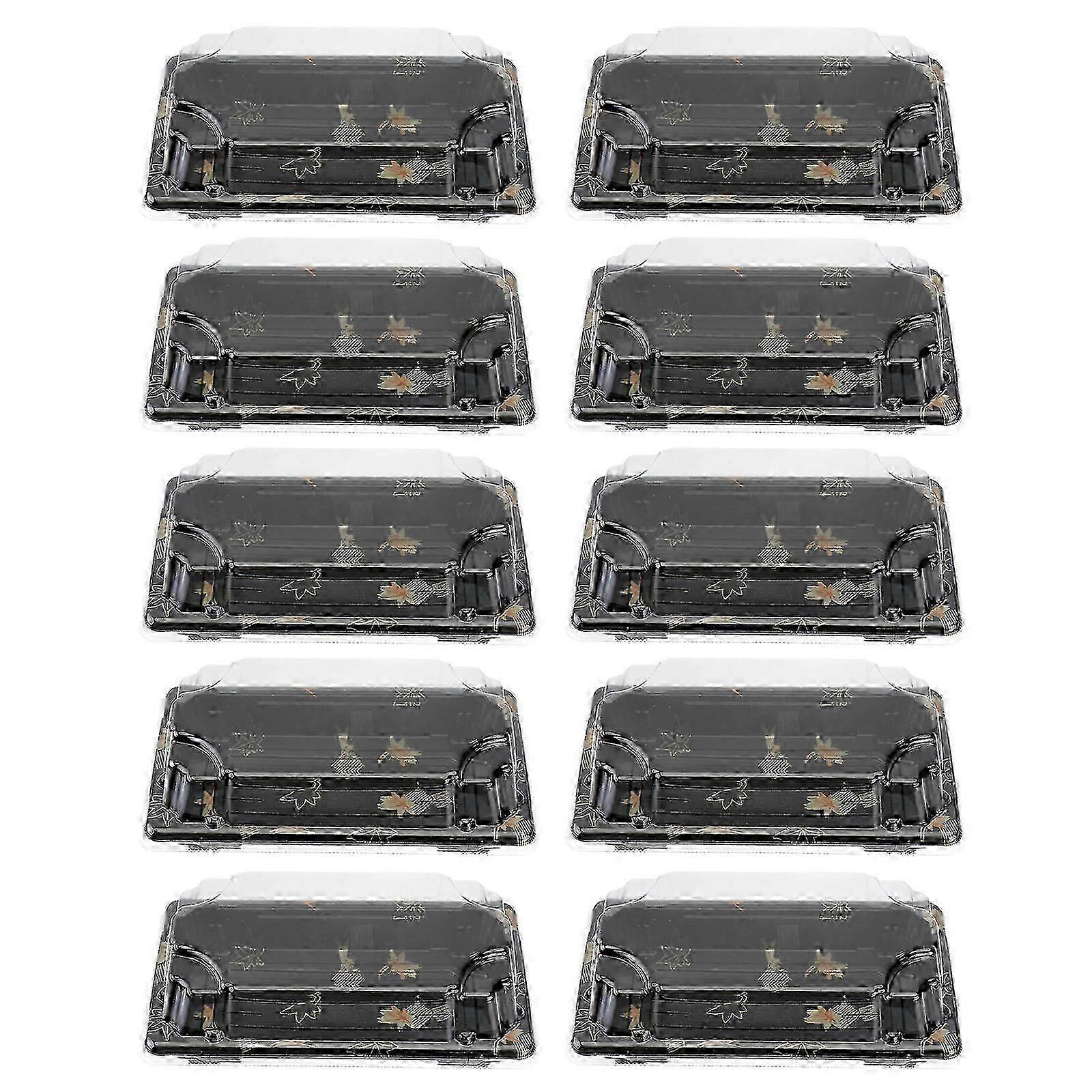 100PCS Disposable Sushi Packing Box Fruit Cake Carry Out Container Take Out Boxes