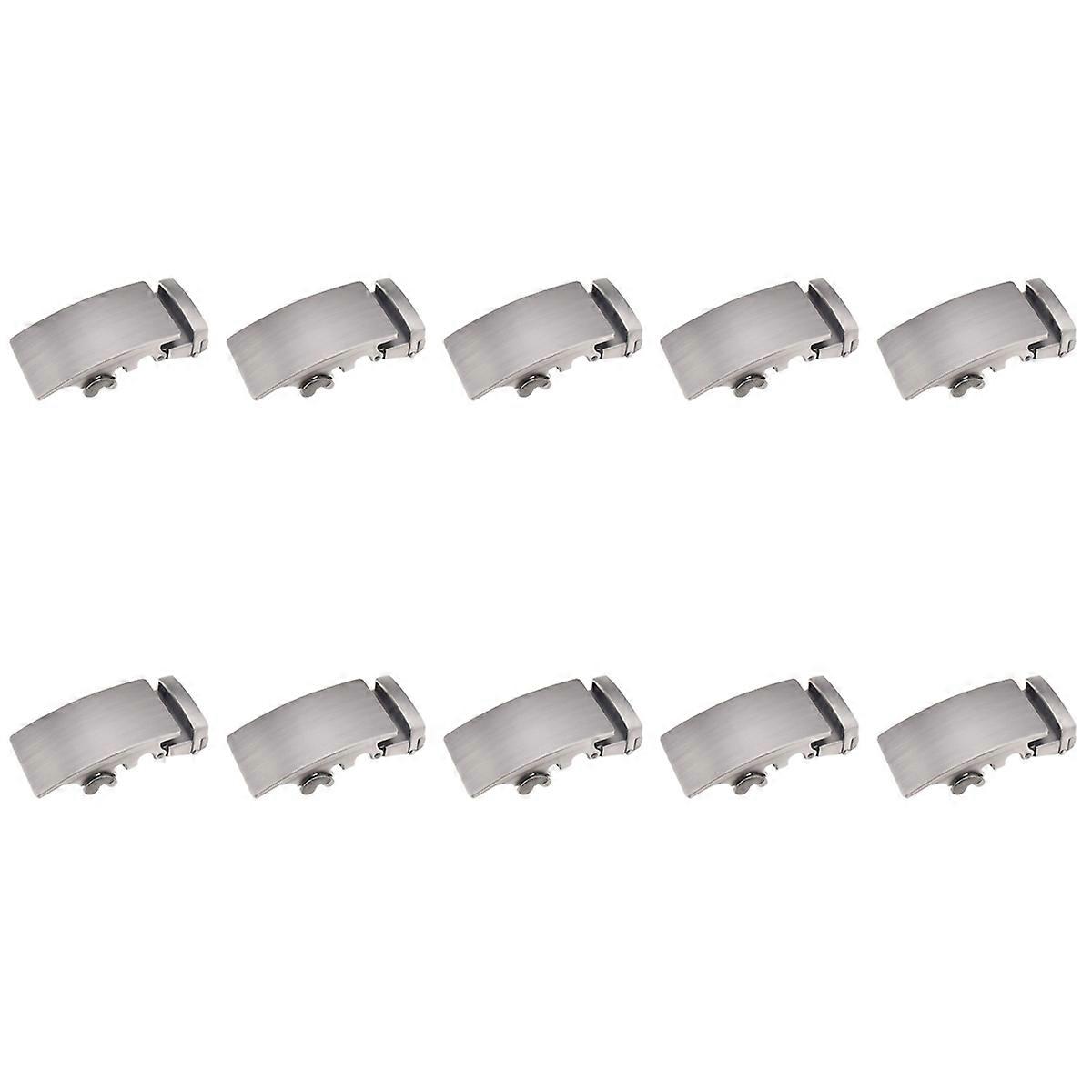 10X Men'S Solid Buckle Automatic Ratchet Leather Belt Buckle